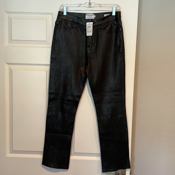 FRAME Le High Leather Pants Size 29 - Picture 4 of 12